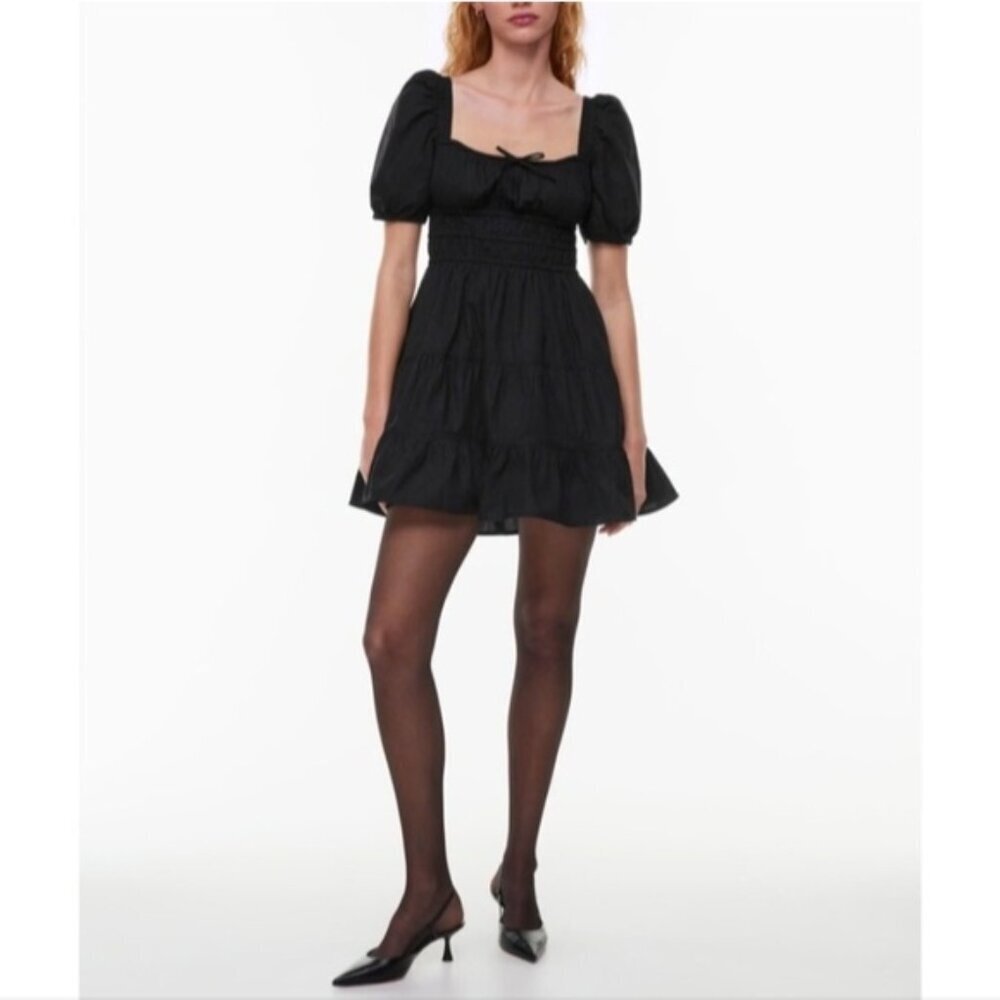 SUNDAY BEST Martine Dress Short Sleeve Black ARITZIA XS